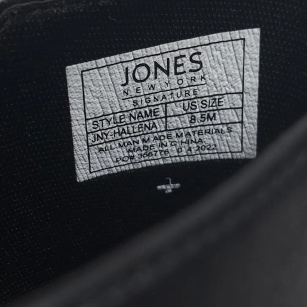 Jones New York Women's Signature JNY-‎ Hallena Black High Heel Mules Size 8.5 M - Picture 14 of 16